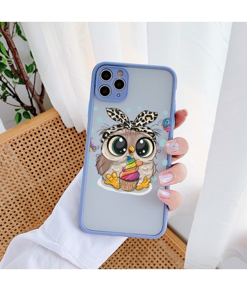 Husa iPhone 13 Pro, Plastic Dur cu protectie camera, Baby Owl